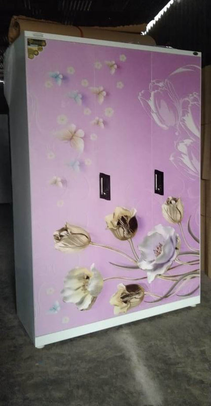 Swastik 3 Door Printed Almirah Wardrobe 3 Door Almirah