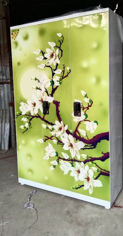 Swastik 3 Door Printed Almirah Wardrobe 3 Door Almirah