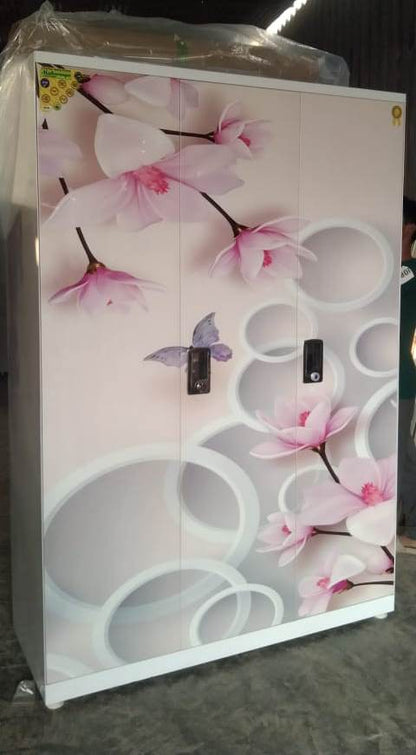 Swastik 3 Door Printed Almirah Wardrobe 3 Door Almirah