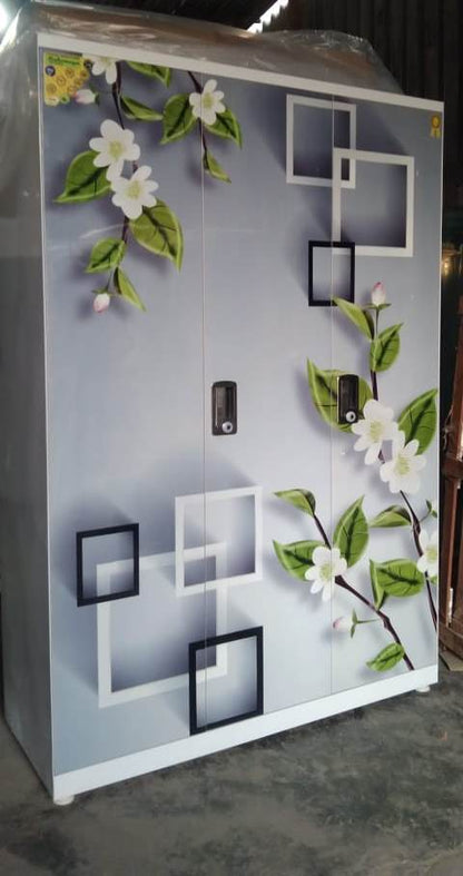 Swastik 3 Door Printed Almirah Wardrobe 3 Door Almirah