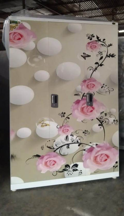 Swastik 3 Door Printed Almirah Wardrobe 3 Door Almirah