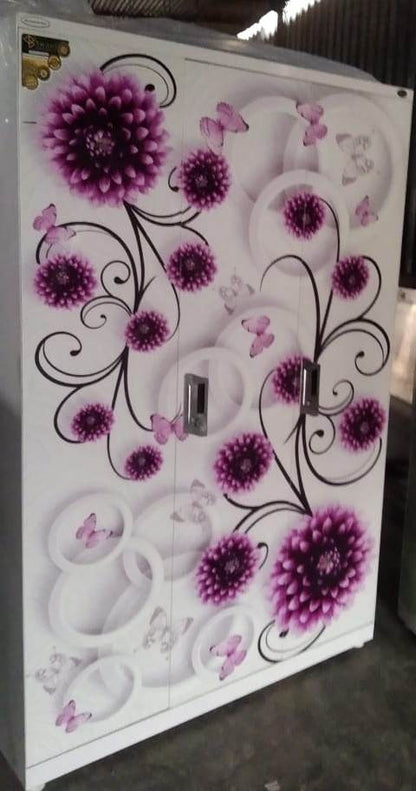 Swastik 3 Door Printed Almirah Wardrobe 3 Door Almirah
