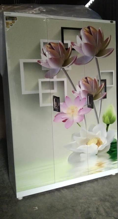 Swastik 3 Door Printed Almirah Wardrobe 3 Door Almirah