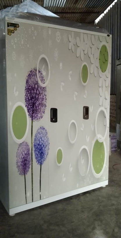 Swastik 3 Door Printed Almirah Wardrobe 3 Door Almirah