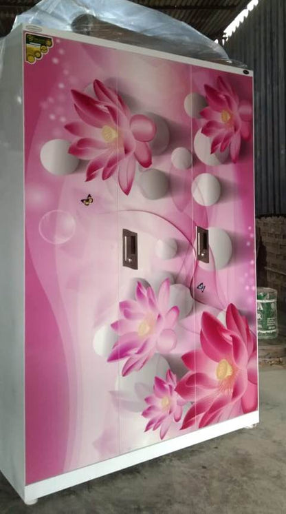 Swastik 3 Door Printed Almirah Wardrobe 3 Door Almirah