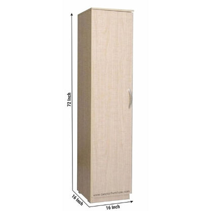 Bowzar Single Door Almirah With Drawer White Rolex