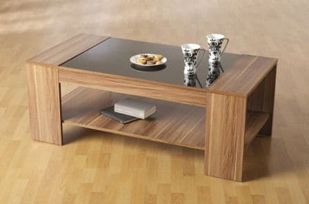 Engineering Wood Center Table with glass top