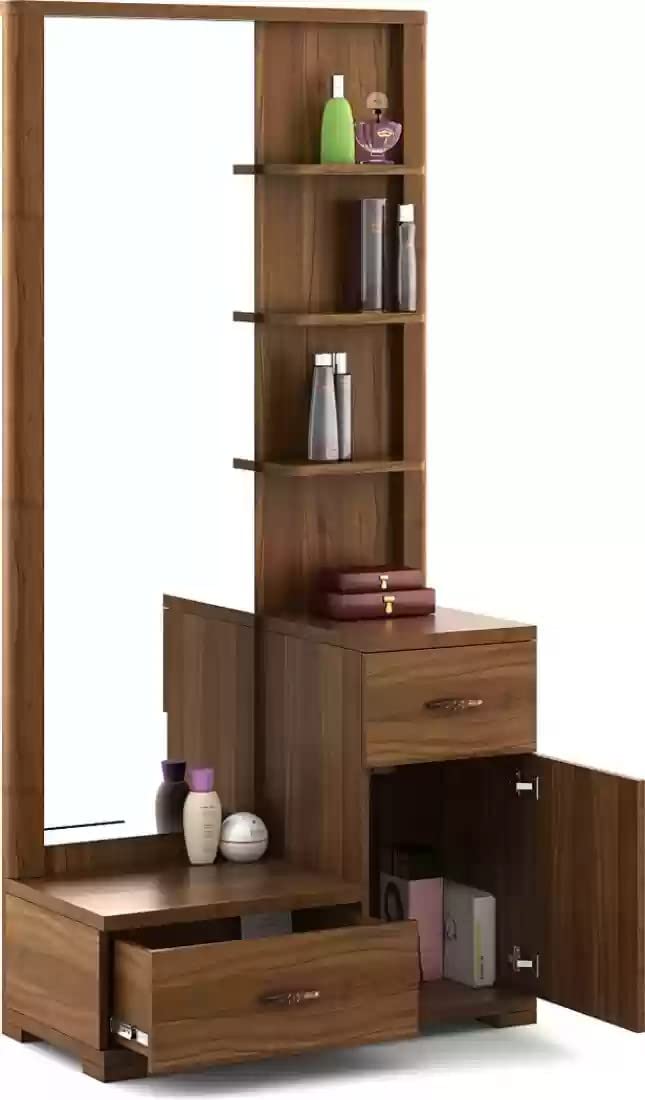 Engineered Wood Dressing Table With Mirror Drawer And Storage