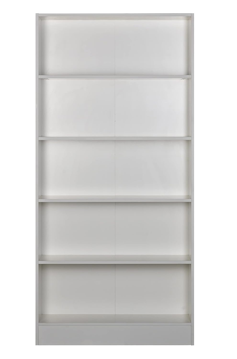5-Shelf Engineered Wood Book Shelf and Display Unit 66X31X11 Inch White