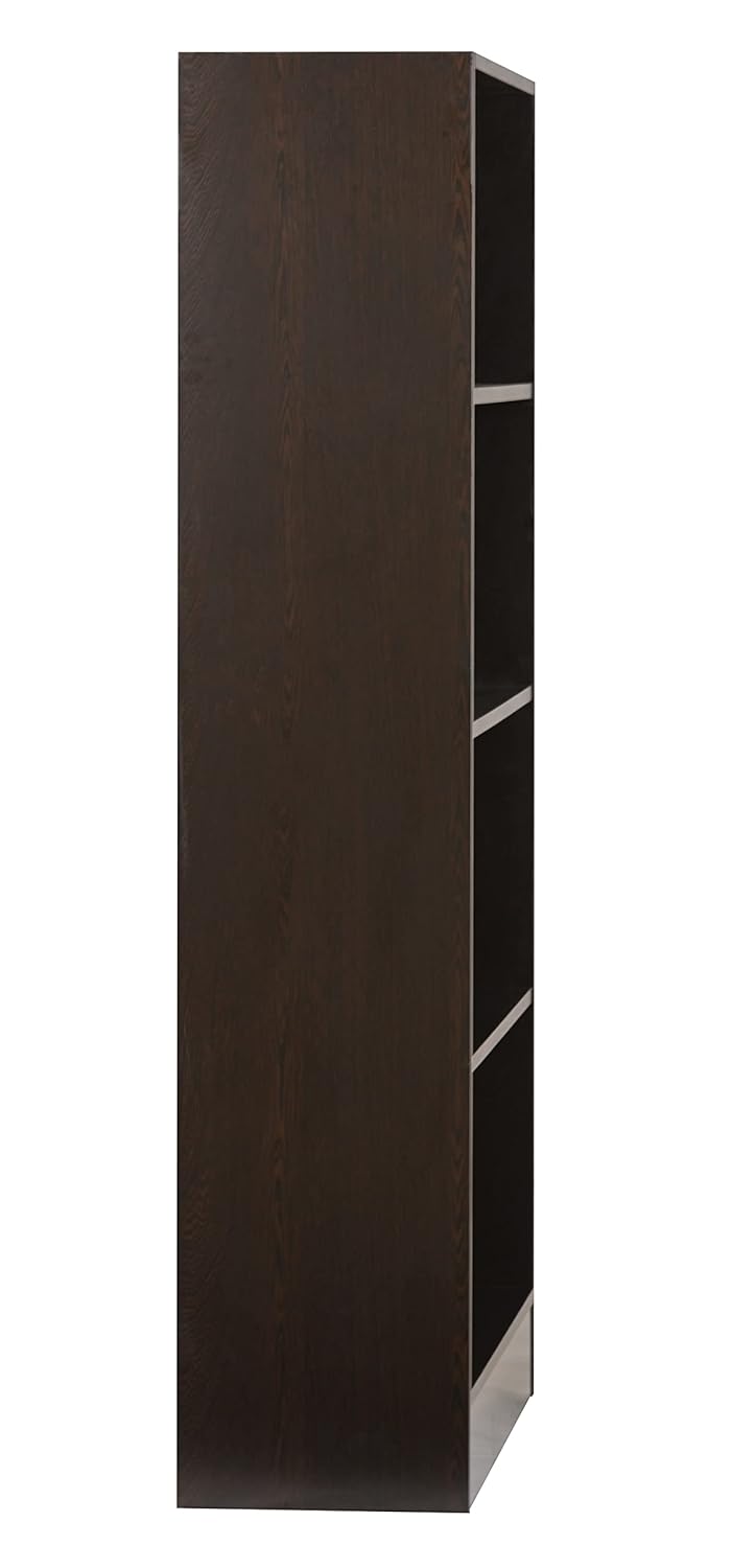4 Shelf Engineered Wood Book Shelf and Display Unit 54X31X11 Inch Black