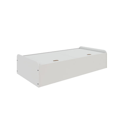 Engineered Wood Diwan Bed with Storage, Single Box Bed Bedroom Diwan (30x72) | Frosty White