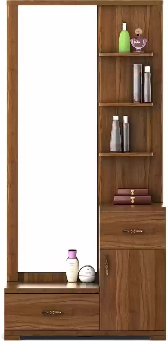 Engineered Wood Dressing Table With Mirror Drawer And Storage