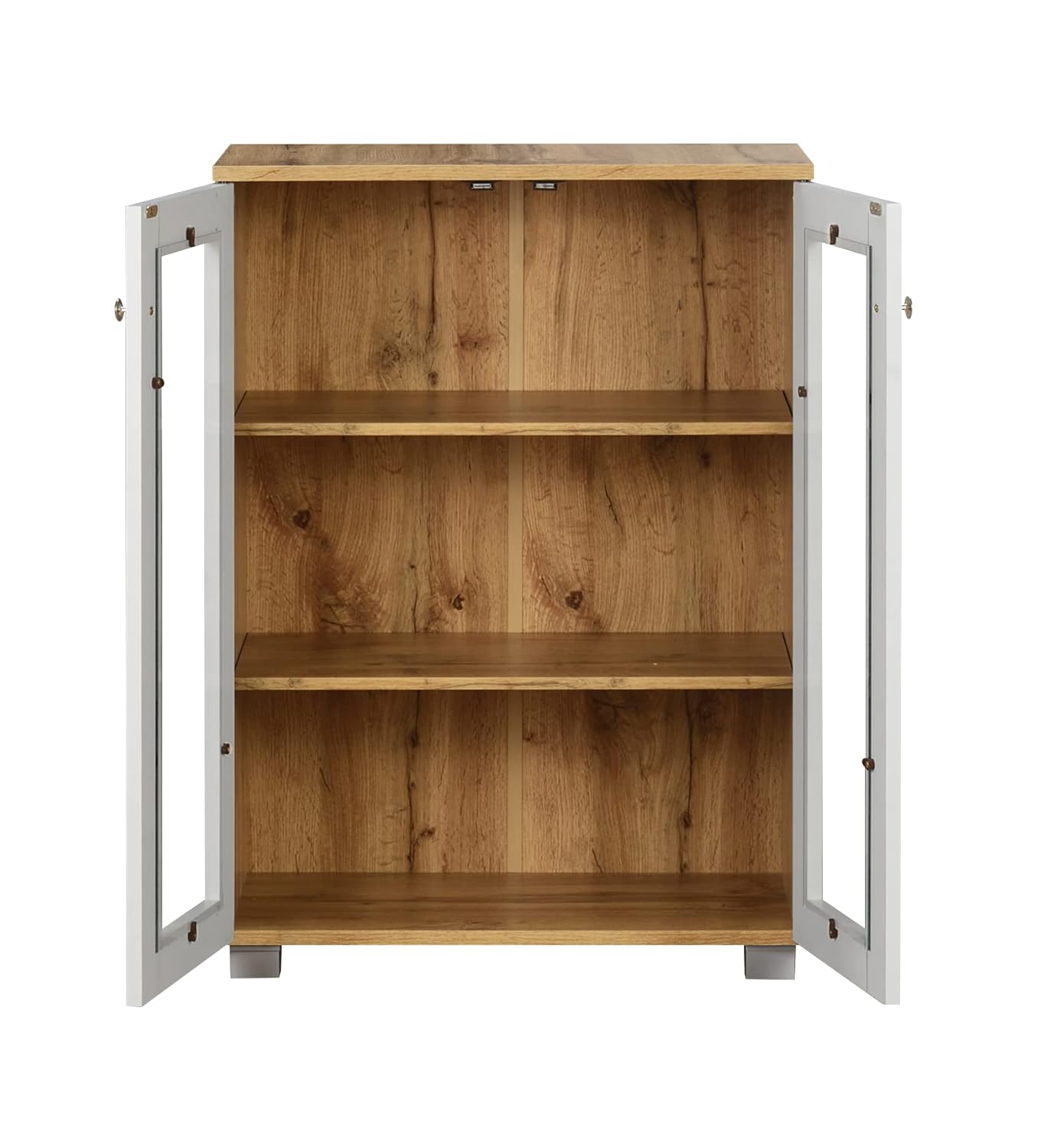 Engineered Wood Book Shelf and Display Unit Mini Cabinet 32X24X12 Inch