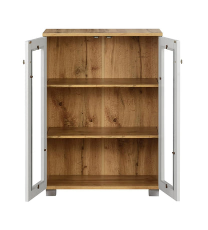 Engineered Wood Book Shelf and Display Unit Mini Cabinet 32X24X12 Inch