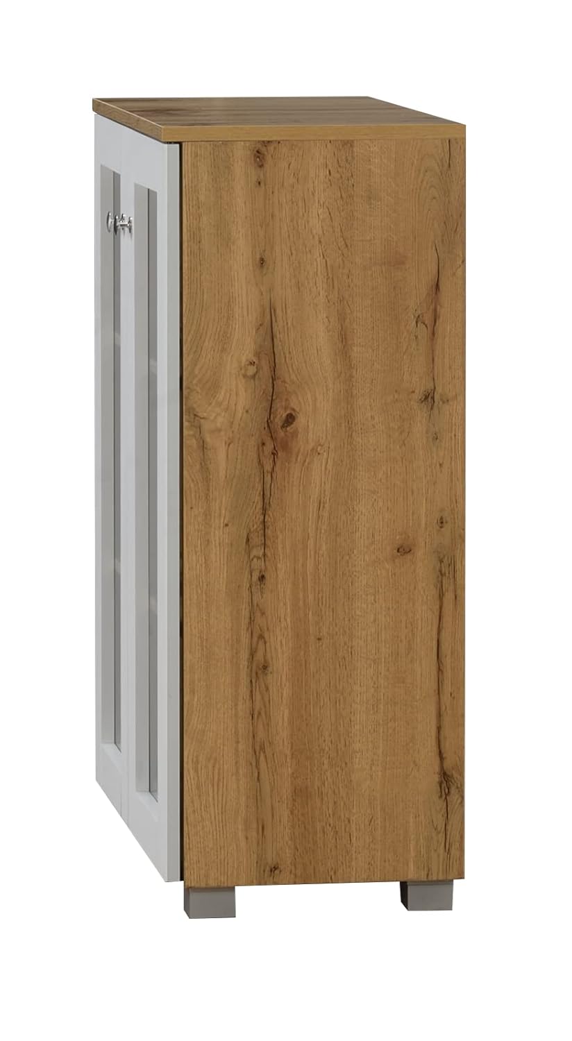 Engineered Wood Book Shelf and Display Unit Mini Cabinet 32X24X12 Inch