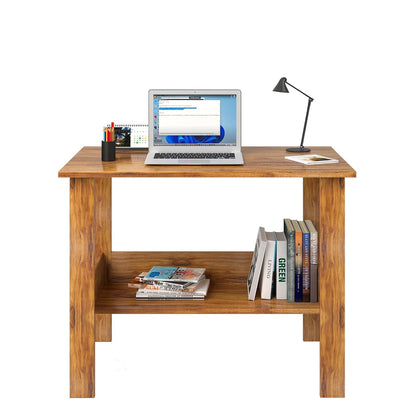 Bowzar 36X20X30 Inch Study Table with Hutch & Bottom Storage -Office Table for Laptop, PC, Working, Drawing, Computer Table with Extra Storage Space