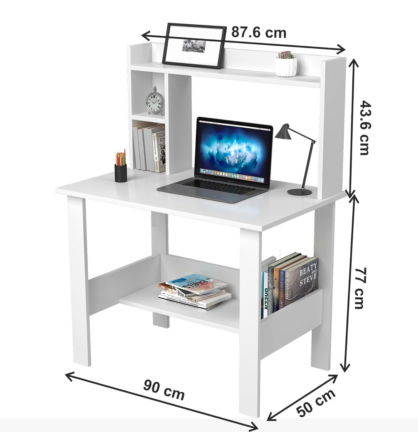 Bowzar 34X20X30 Inch Study Table With Husk Compact Size