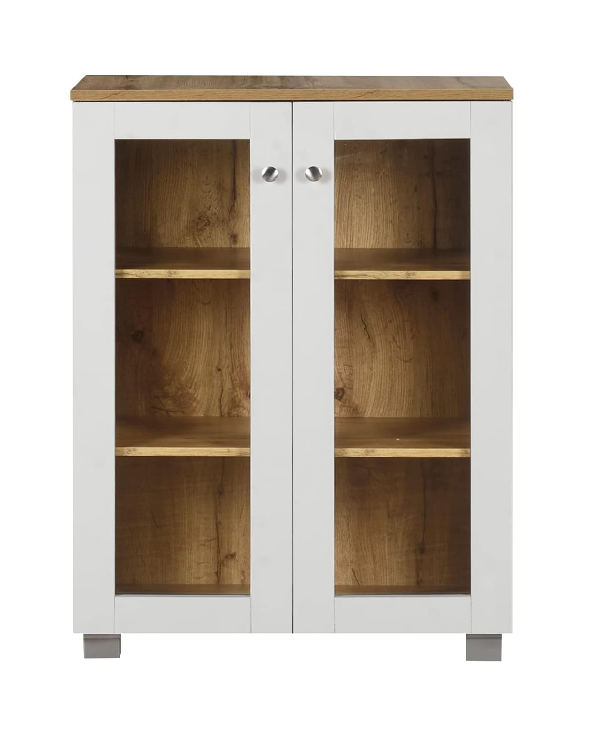 Engineered Wood Book Shelf and Display Unit Mini Cabinet 32X24X12 Inch
