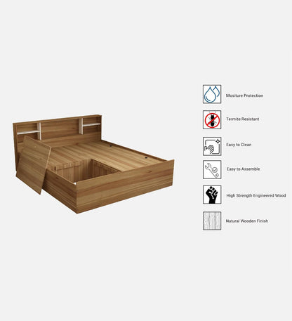 King Box Bed with Storage Engineered Wood Size 6X6.5 Feet Board King Box Bed