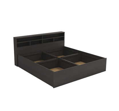 Bowzar King MDF Box Bed Water Resistant Long Lasting Premium Quality EMI Board King Box Bed