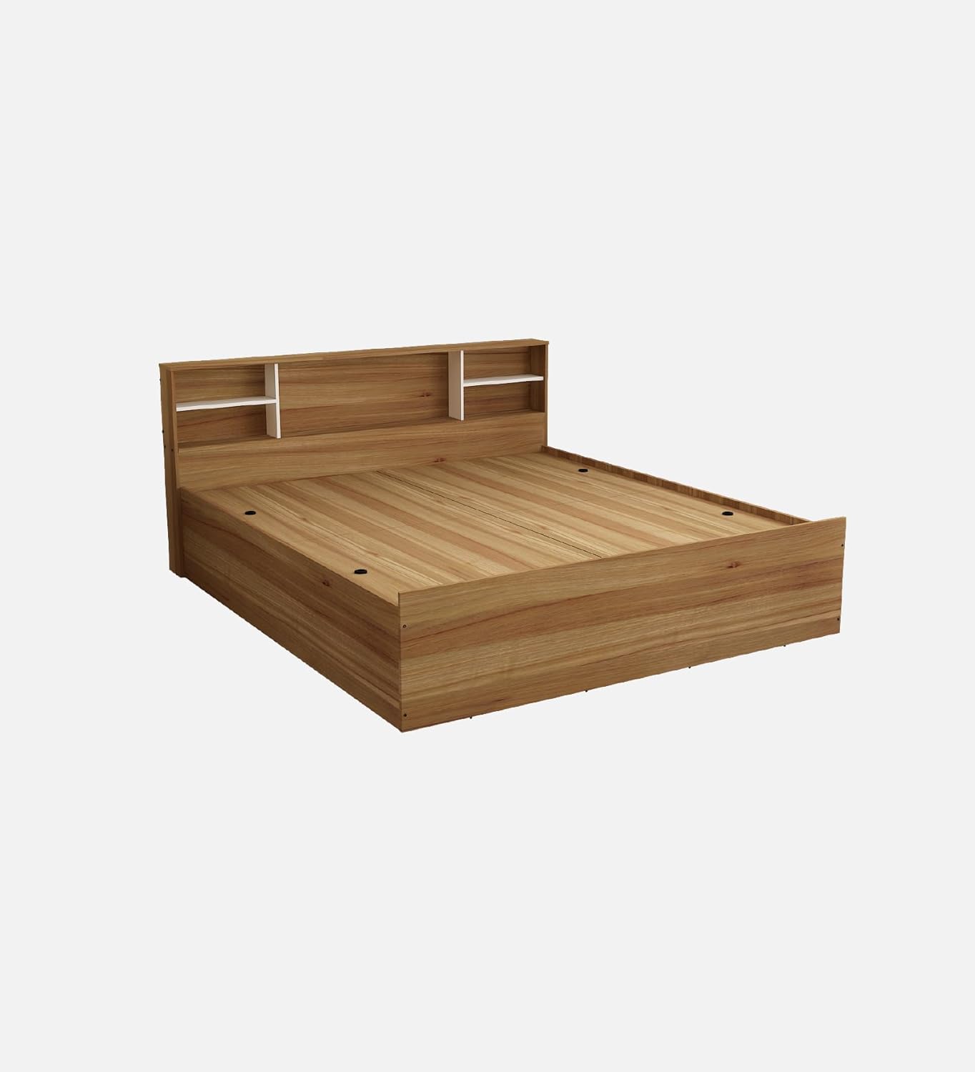 King Box Bed with Storage Engineered Wood Size 6X6.5 Feet