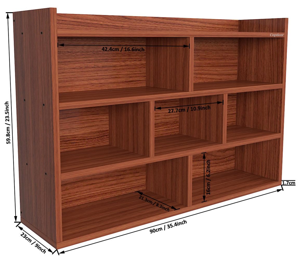 Bookcase with Open Shelf Engineering Wood Bookshelf Bookrack for Home Office and Library