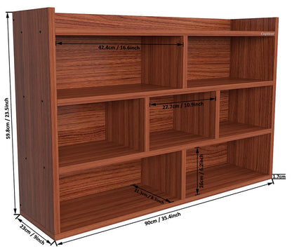 Bookcase with Open Shelf Engineering Wood Bookshelf Bookrack for Home Office and Library