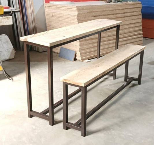 Bowzar Simple 3 Seater Desk Bench 72'' W X 30''  D Dual Desk