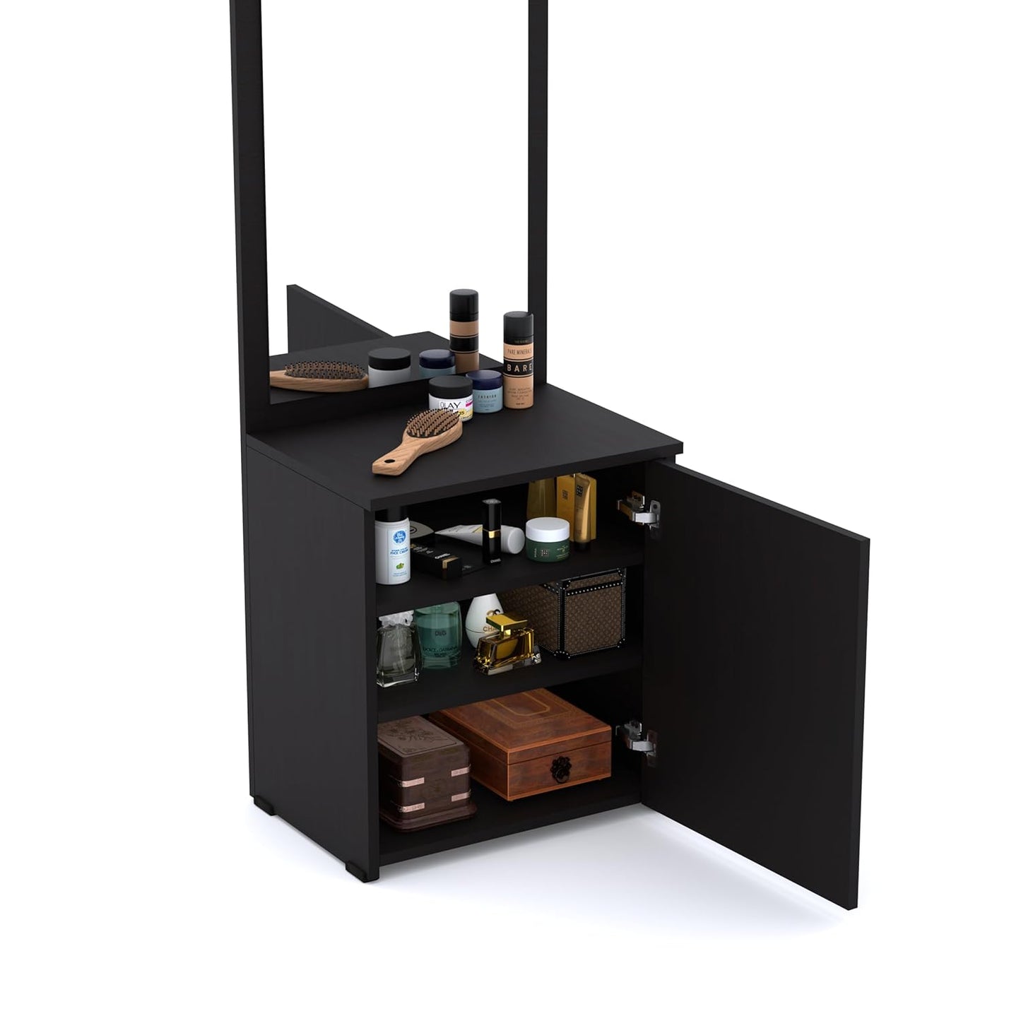 Wooden Dressing Table with Mirror and Storage Engineered Wood Dressing Table, Vanity Table for Bedroom, Living Room and Home