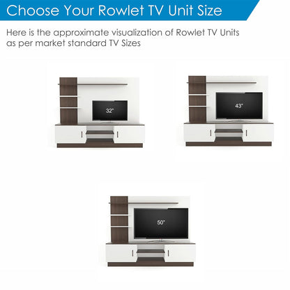 Large Engineering Wood Floor Standing TV Unit TV Cabinet with Shelves for Books & Décor Display