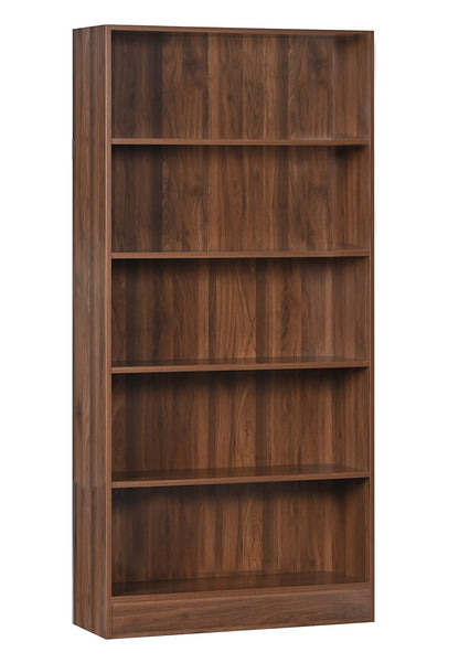 5-Shelf Engineered Wood Book Shelf and Display Unit 66X31X11 Inch