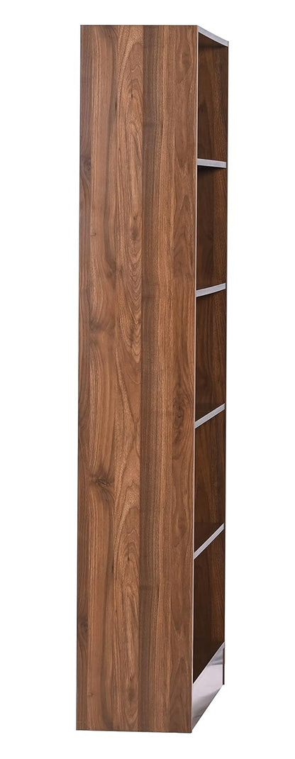 5-Shelf Engineered Wood Book Shelf and Display Unit 66X31X11 Inch