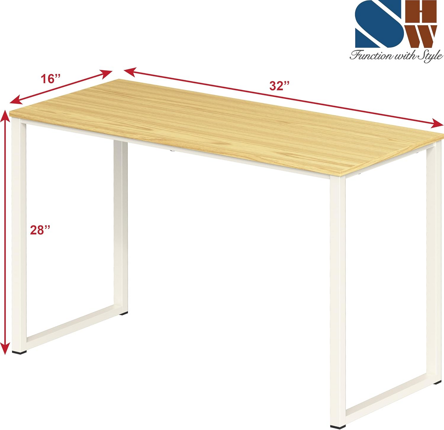 Bowzar 32X16X30 Inch Study Table Computer Table Simple Table