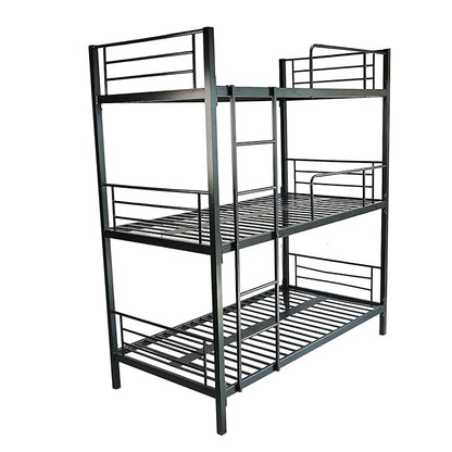 Bowzar 3 Tier Metal bunk Bed for Bedroom Home
