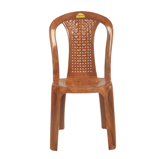 Supreme Dream armless Plastic Chair Teakwood