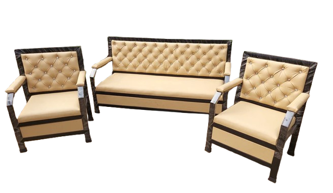 Bowzar Metal Sofa 5 Seater Cream Color