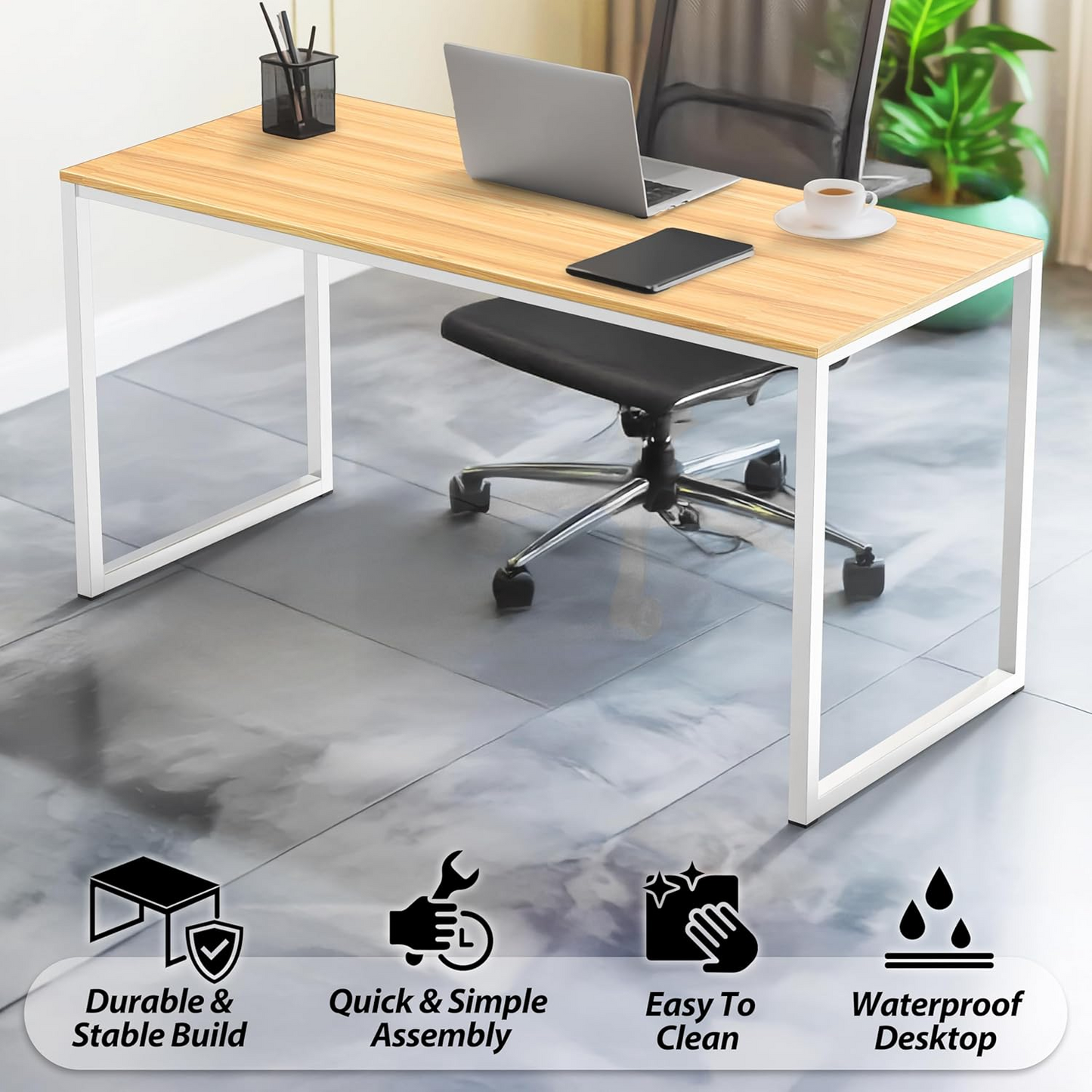 Bowzar 32X16X30 Inch Study Table Computer Table Simple Table