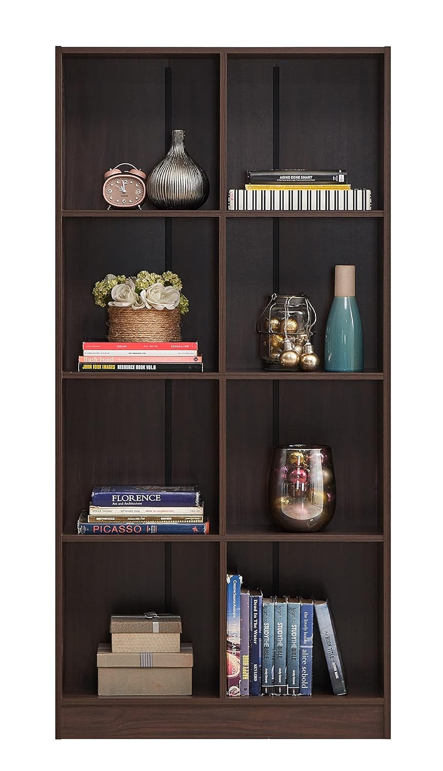 Engineered Wood Book Shelf and Display Unit 69X31X11 Inch