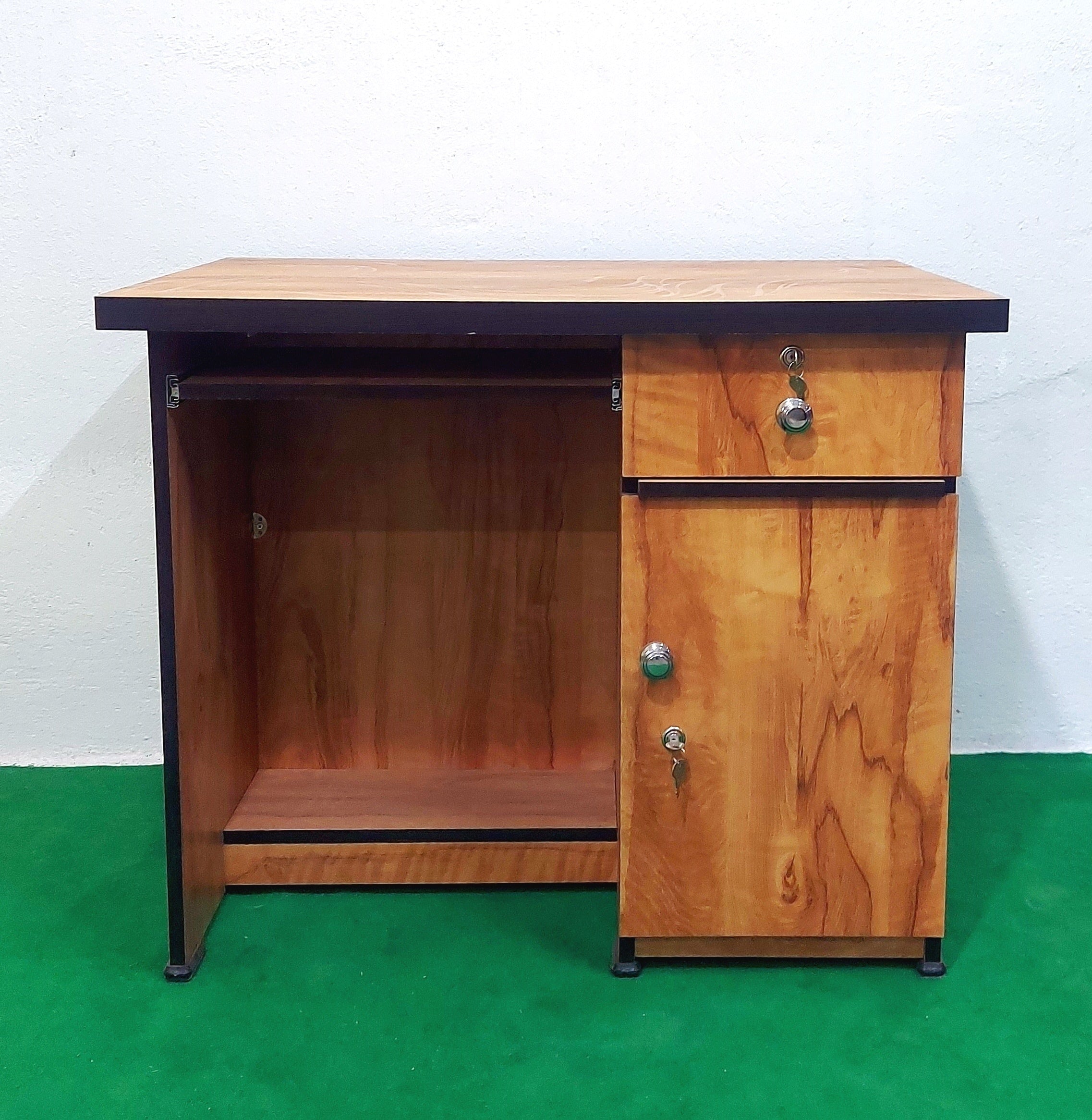 Bowzar Engineering Wood Office Table 3X2 Feet Computer Desk With Keybo