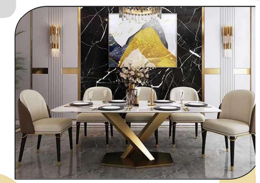 Imported Premium Dining Set 6 Seater 757/6687