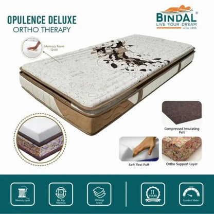 Bindal Opulence Queen Mattress 6 Inch Premium Quality Orthopedic 10 Years Warranty