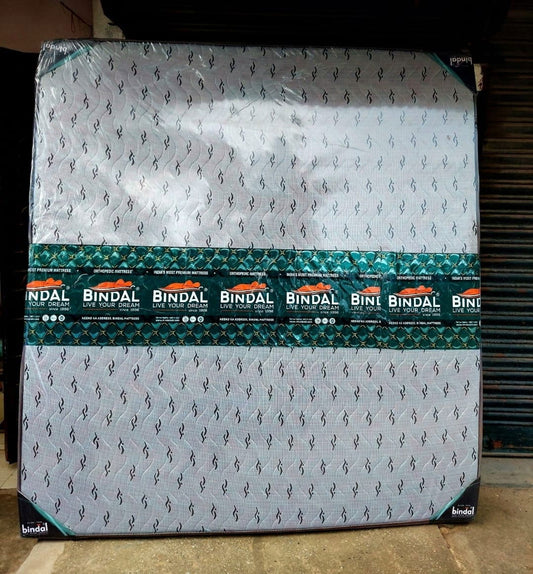 Bindal Welcome DLX 5 Inch Mattress King Size 78X72 Inch 6X6.5 Feet - Bowzar - 