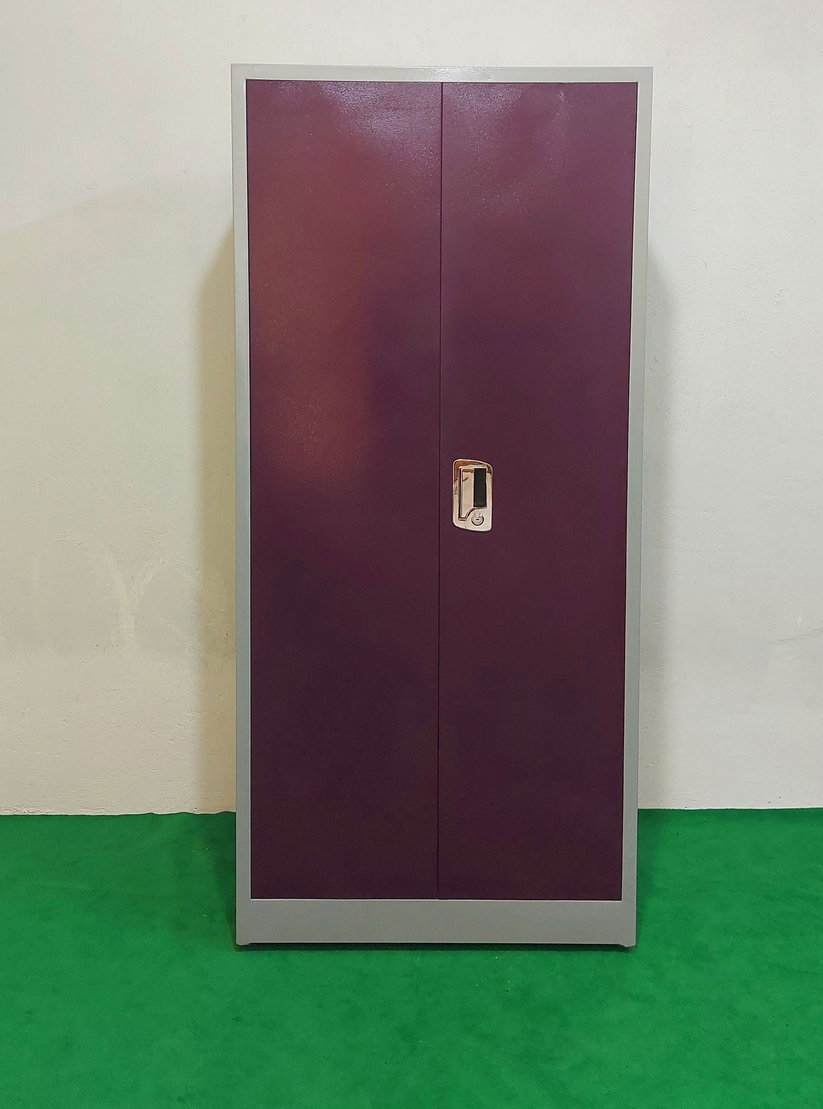 Bowzar 24 Gauge 2 Door Almirah with Maruti Lock Violet Pink - Bowzar - 