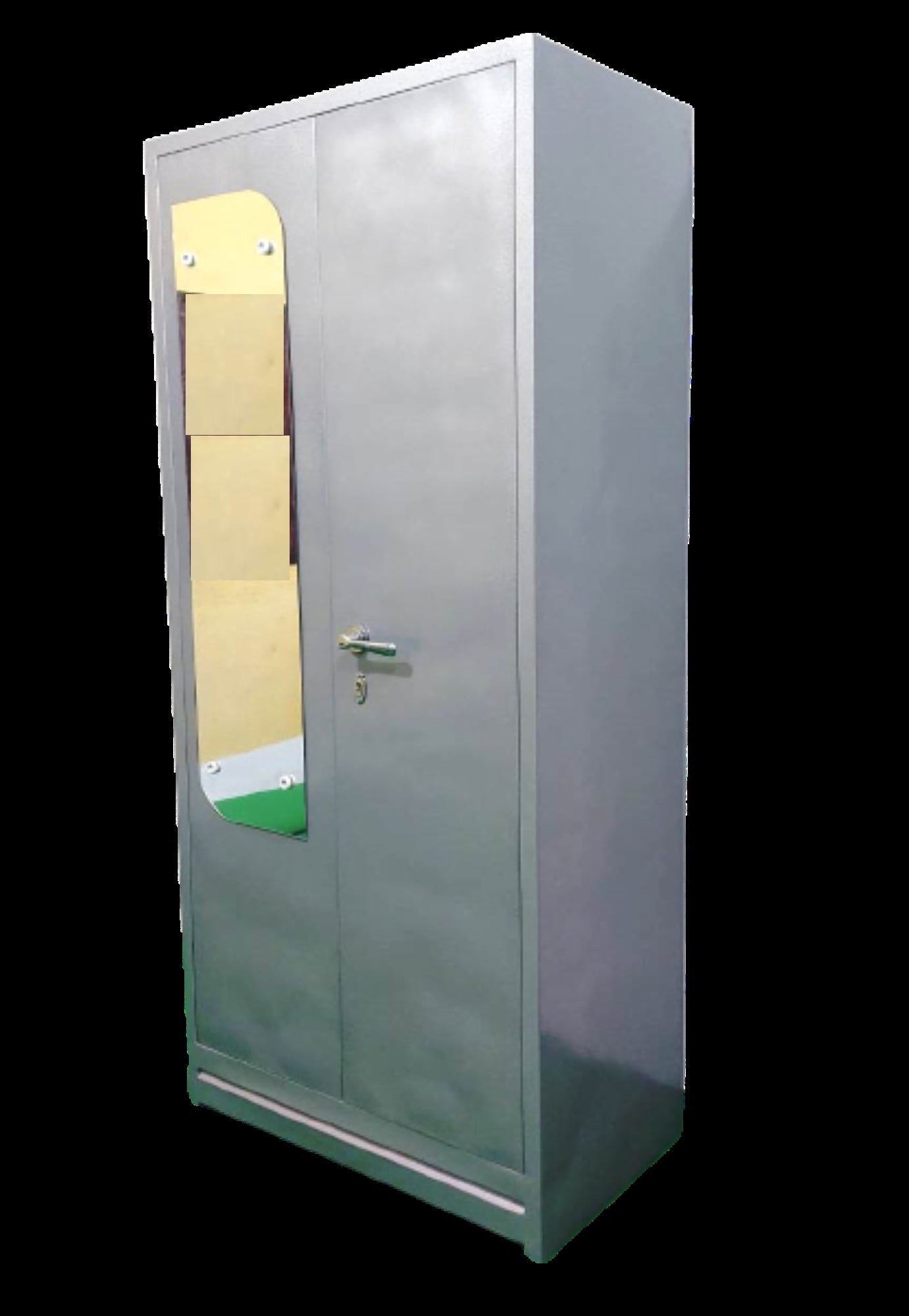 Bowzar 2 Door Steel Almirah 26 Gauge Light Weight Grey