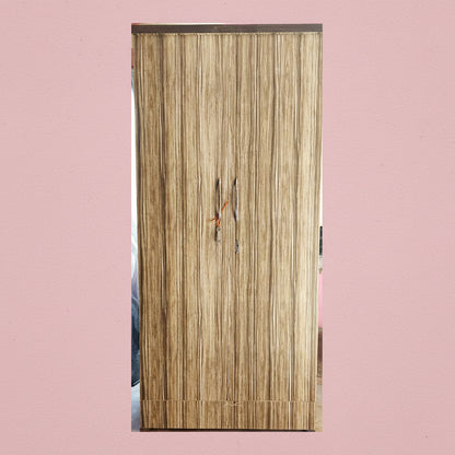 Bowzar 2 Door Wooden Almirah Wardrobe Light Grey - Bowzar - 