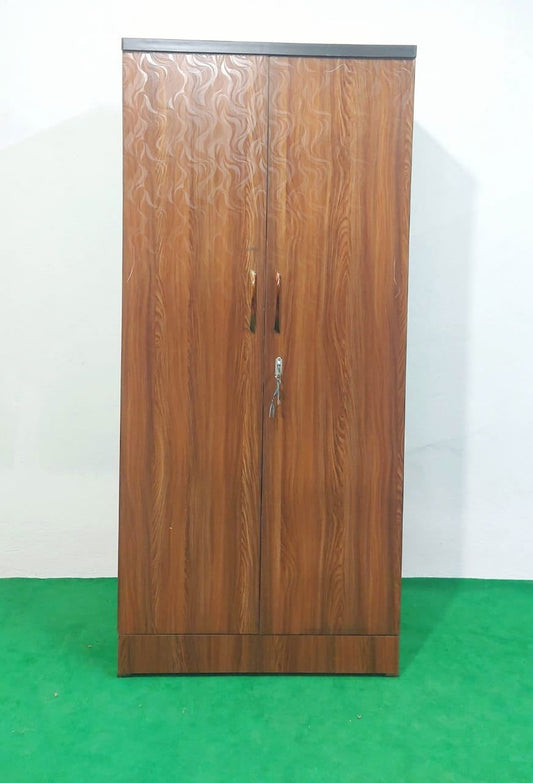 Bowzar 2 Door Wooden Almirah Wardrobe Yellow Nagin - Bowzar - 