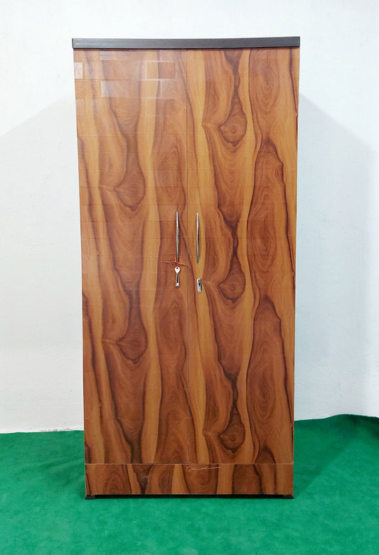 Bowzar 2 Door Wooden Almirah Yellow Wood - Bowzar - 