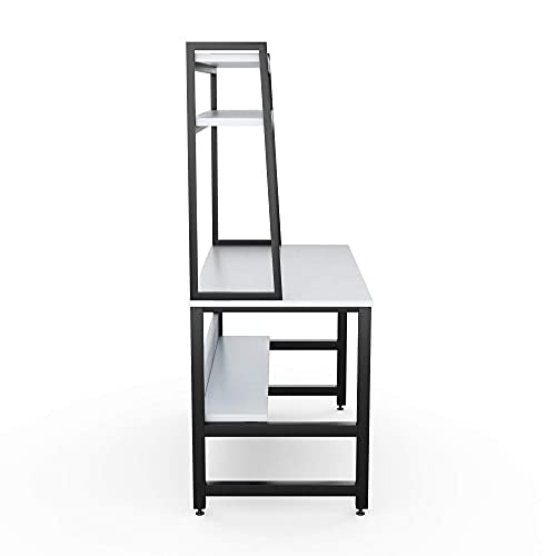 Bowzar 3 Tier Engineered Wood Desk for Computer Office Home Study Table - Bowzar - 