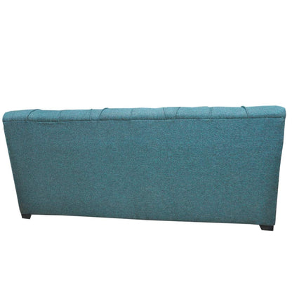Bowzar 5 Seater Sofa Set With 2 Puffy Premium Fabric and High Density Foam Teal - Bowzar - 