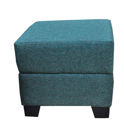 Bowzar 5 Seater Sofa Set With 2 Puffy Premium Fabric and High Density Foam Teal - Bowzar - 